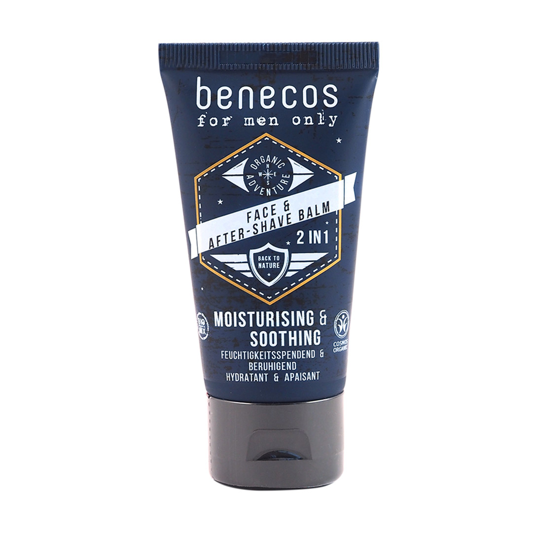 Чоловічий бальзам після гоління Benecos For Men Only Face &amp; After Shave Balm 2 in 1, 50 мл